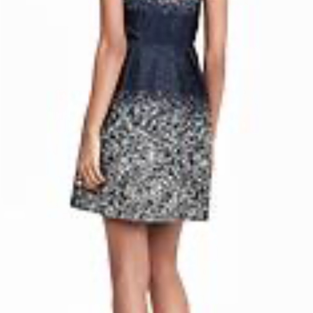 Banana Republic Limited Edition Strapless Mini Cocktail Dress Blue 4P - Picture 4 of 11